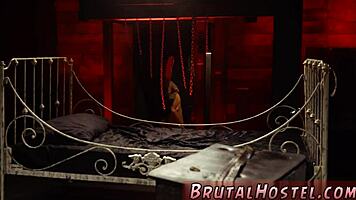 redhead teen bound and squirting in hardcore bdsm masturbation