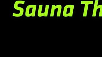 Piss-Soaked Threesome Pounds Tattooed Teen Hotties in Sauna