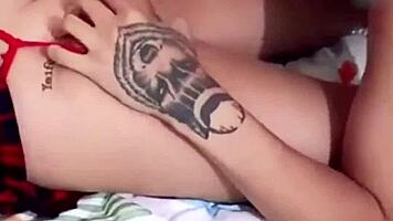 hot blonde latina babe rides her guy cowgirl live