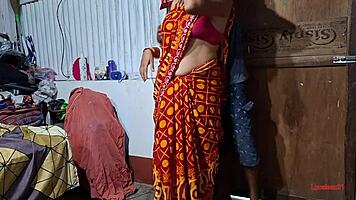 young beautiful bengali bent over doggystyle hardcore closeup by mature guy