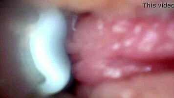 viewer grabs extreme close-up wet pussy for sloppy domination fuck