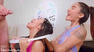 Suggestive Threesome Sluts Crave Anal Ass Worship Thrills