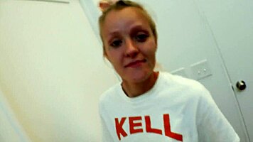 Petite ginger rims sassy blonde coed passionately