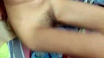 old guy pounds petite 18+ babe doggystyle till cumming on her small tits