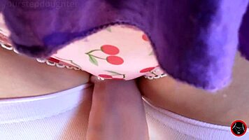 Skinny Student Begs Daddy to Creampie Her Tight Juicy Pussy Taboo