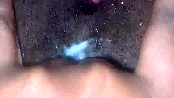 pretty hairy pussy cums juicy close-up solo