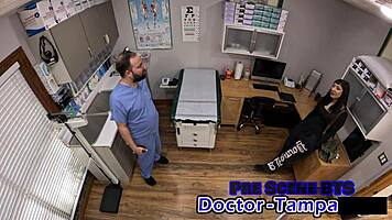 Dr Tampa Gives Selena Sativa University Entrance Physical!