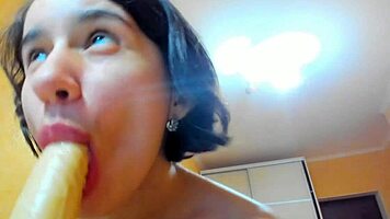 Huge Tits Dildo Suck Titfuck Pussy Spread Clit Rub