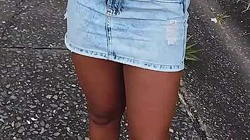 wanna fuck skinny black babe outdoors for cash?