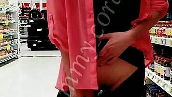mexican crossdresser heats boyfriend in see-through leggings shopping