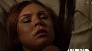 adela's kinky lesbian slave bound for mistress fingering pussy orgasm training