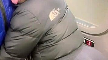 bold public train suck on 11 inch monster bbc to extreme orgasm