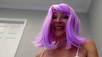 stepsis in miniskirt gets huge tits creampied by neighbor in taboo roleplay