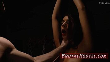 Hot blonde teen pussy fucked bound and desperate 😈🔥