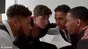 oh god hailey hope's tight pussy drips from monster black cocks in gangbang orgy