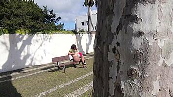you spied me in park now grope these big latina tits