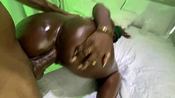 brazilian ebony wet pussy slams down on huge bbc cowgirl