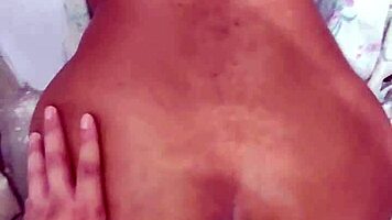 hijastra's huge ass takes rough anal doggystyle pounding bent over