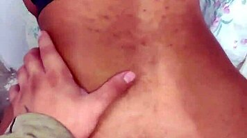 hijastra's huge ass takes rough anal doggystyle pounding bent over
