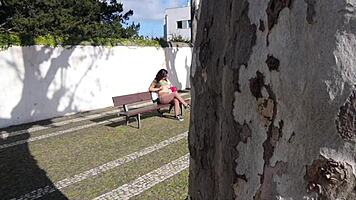you spied me in park now grope these big latina tits