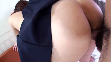 hey, cute japanese classmate hits my place and we fuck fast