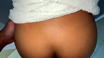 caught that hot latina in shower, now pounding her tight wet pussy