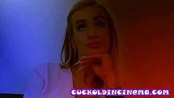imagine your stunning huge-boobed blonde passed to cinema strangers for cuckold thrill