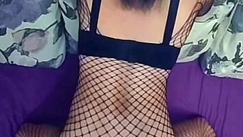 Petite milf teacher strips lingerie for steamy home sex