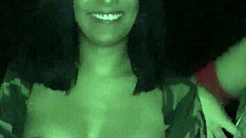 Suggestive military teen eyes monster cock for outdoor pounding