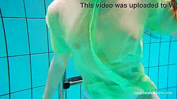 russian shy petite blonde nina mohnatka swims with tiny perky tits exposed