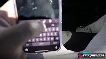 Stepsibs Can't Resist Kinky Car Fingering Behind Stepmom