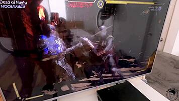 cute glasses gamer girl loses bet and rides huge cock in bedroom quickie