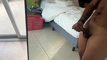 Stepmom Leyne, tired of my jerking off? Use your submissive latina ass and tits for my huge cock facefucking now!