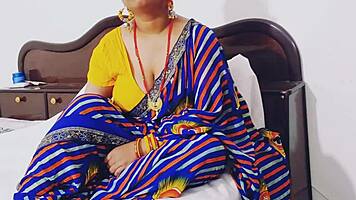 Naughty Indian bhabhi teases dever with dirty talk during wet cowgirl sex