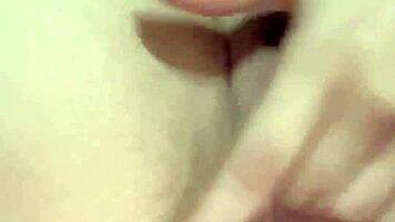 tender petite teen fucks tight pussy craving monster cock!