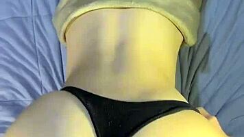 Black Girlfriend Bends for Sensual Doggystyle Tease