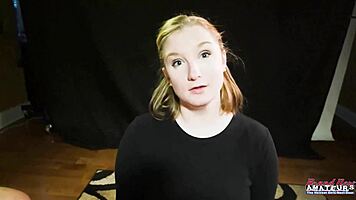 cute blonde lottie shoves toys deep craving massive facial cumshot