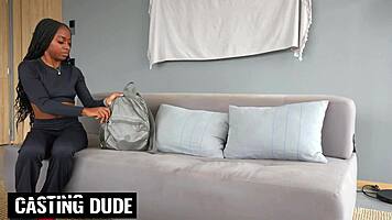 big ass ebony latina begs for tight anal stretch in pov casting