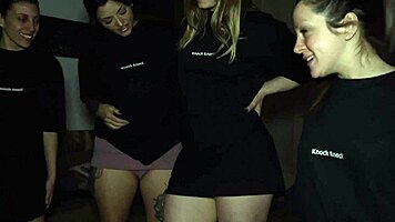 four tiny sluts take double cocks in epic orgy pounding!