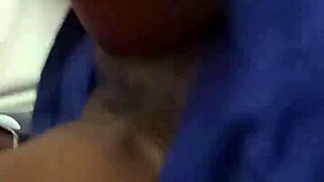 black girlfriend plays with wet pussy sucking pink vibrator toy