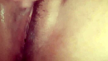 Small Cock Foreskin Jerk Off Cumshot On Girlfriend's Juicy Pussy
