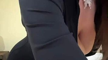stepsis big natural tits massage turns into close-up pussy caress and creampie orgasm