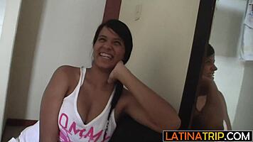 hot latina's big ass workout after deepthroat blowjob session