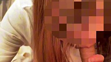Married girlfriend gives amazing outdoor blowjob in tent