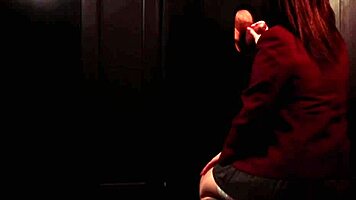 Student Sucks Cock At The Gloryhole