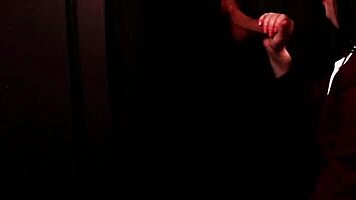 Student Sucks Cock At The Gloryhole