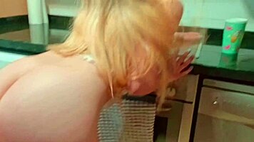 Rough Kitchen Pounding Makes Her Moan