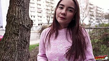 German Scout Picks Up Half Asia Latina Allison Sweet For Hard Casting