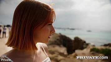 dolly dyson blowjob at beach