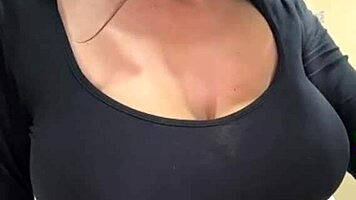 slut neighbor shows her nipples outdoors